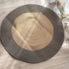 Хлопковый ковер ручной работы плетеный круглый коврик для царапания когтей кошки моющийся винтажный напольный коврик для спальни гостиной дивана прикроватного столика