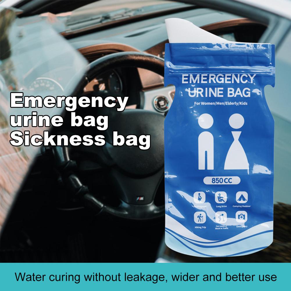 1-30PCS 850ml Outdoor Travel Emergency Portable Car Urinal Vomit Bags Mini Mobile Toilets Unisex Disposable Toilet Bag for Pregn