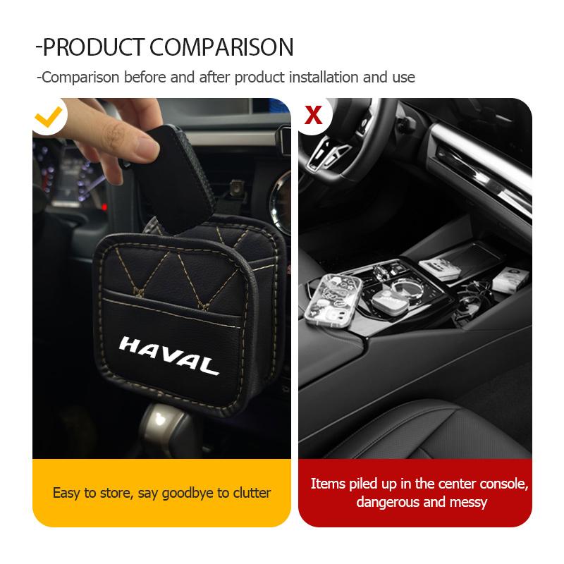 Car Storage Bag Air Outlet Dashboard Tidy Hanging Organizer Box For Haval H6 F7 H9 H2 Jolion F7X F7H H5 H7 H2S H8 H3 H4 H1 F5 M4