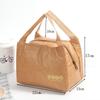 Breakfast Organizer Tote Canvas Lunch Bag Food Hand Bags Waterproof Lunch Bag Kraft Paper Bags