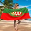 Hungarian Football Emblem Beach Towel, Quick-drying, Easy to Care for, Suitable for Both Fitness and Beach Vacations,Sports Essential