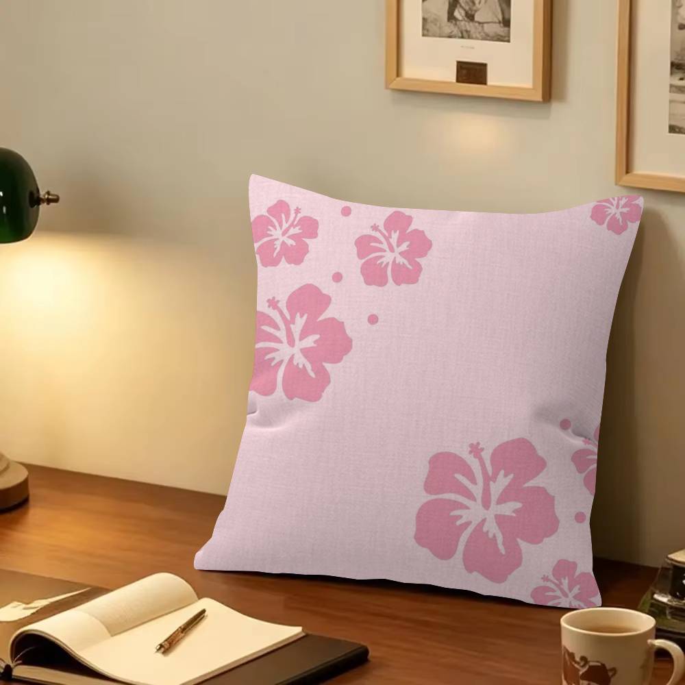 Pink Floral Spring Pillowcase toon Gift Cushion Cover Bedroom Home Sofa Chair Seat Decor pillow case
