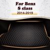 Car Trunk Mat for Benz S Class W222 Four Doors Non-oil-electric Hybrid 2014- Cargo Liner Carpet Interior Parts