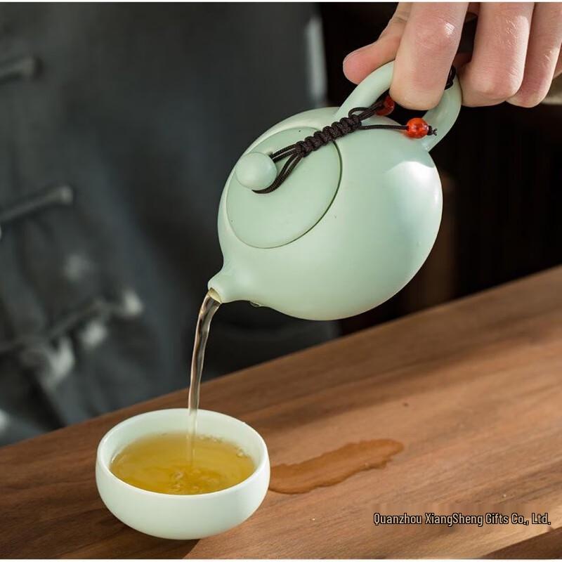 Shangqi Portable Ceramic Kung Fu Tea Set with Travel Bag