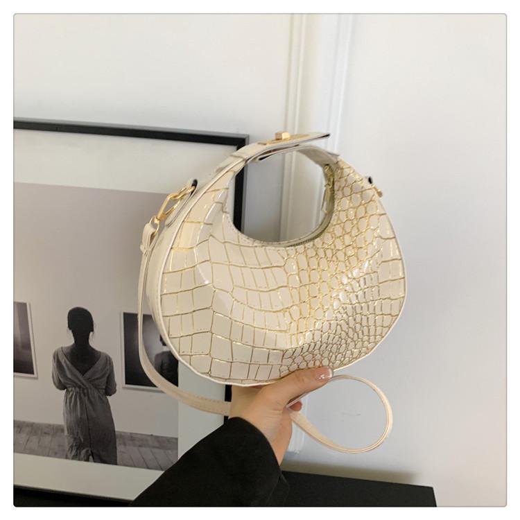 Популярная женская сумка через плечо с узором из камня 2024 года, новая модная простая весенняя сумочка с цепочкой большой емкости