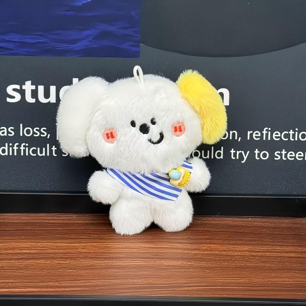 Squeaky Plush Toy Keychain Super Soft Pp Cotton Detachable Charm Gift For Kids Pet Lovers