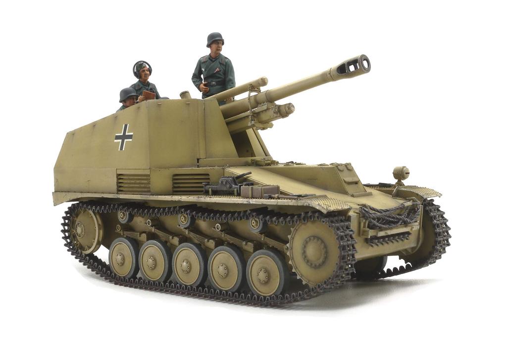 Tamiya 1/35 Military Miniature Series No. 358 German Self-Propelled Howitzer Wespe, Italian Front, Plastic Model Kit 35358