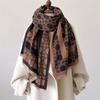 Winter Scarf Mature Elegant Luxury  Dot Cotton Shawl Windproof And Warm Women'S Scarf