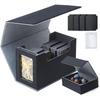 AWESOPAL Deck Case/Trading Card Case | New! Upgraded with Magnetic Holder | Display Window & Dice Tray | Holds 200 Double-Sleeved Cards | Fits 3" X 4