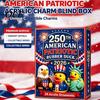 Kids Christmas Countdown Toys 2026 USA 250th Anniversary Rubber Duck Advent Calendar, 24-Day Patriotic Acrylic Surprise Gift Boxes Collection Box, 2D