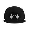 Кепки-бейсболки с принтом жестов скелета, Snapback, Модные бейсболки, Дышащие, Повседневные, Кепки, Для улицы, Унисекс