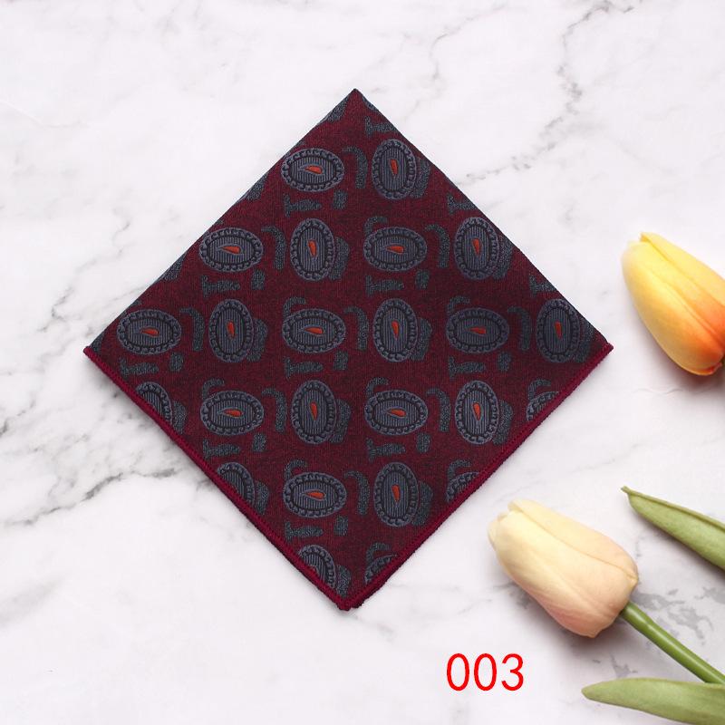 British Style Men'S Suit Pocket Towel Small Flower Type Business Retro Banquet Suit Small Square Scarf Chest Towel Handkerchief