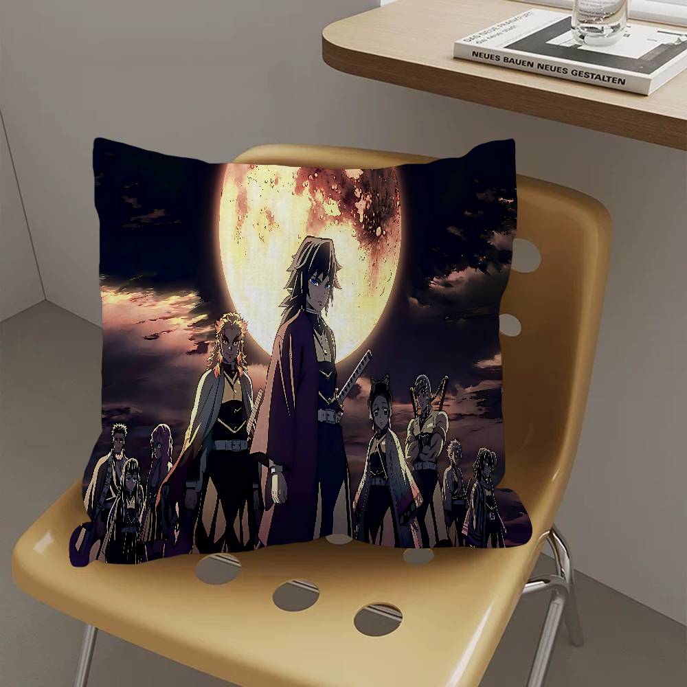 Anime Demon Slayer Pillow Anime Pillow Sofa Bed Head Pillow Cover Cushion Cover 45X45 Cm Fashion