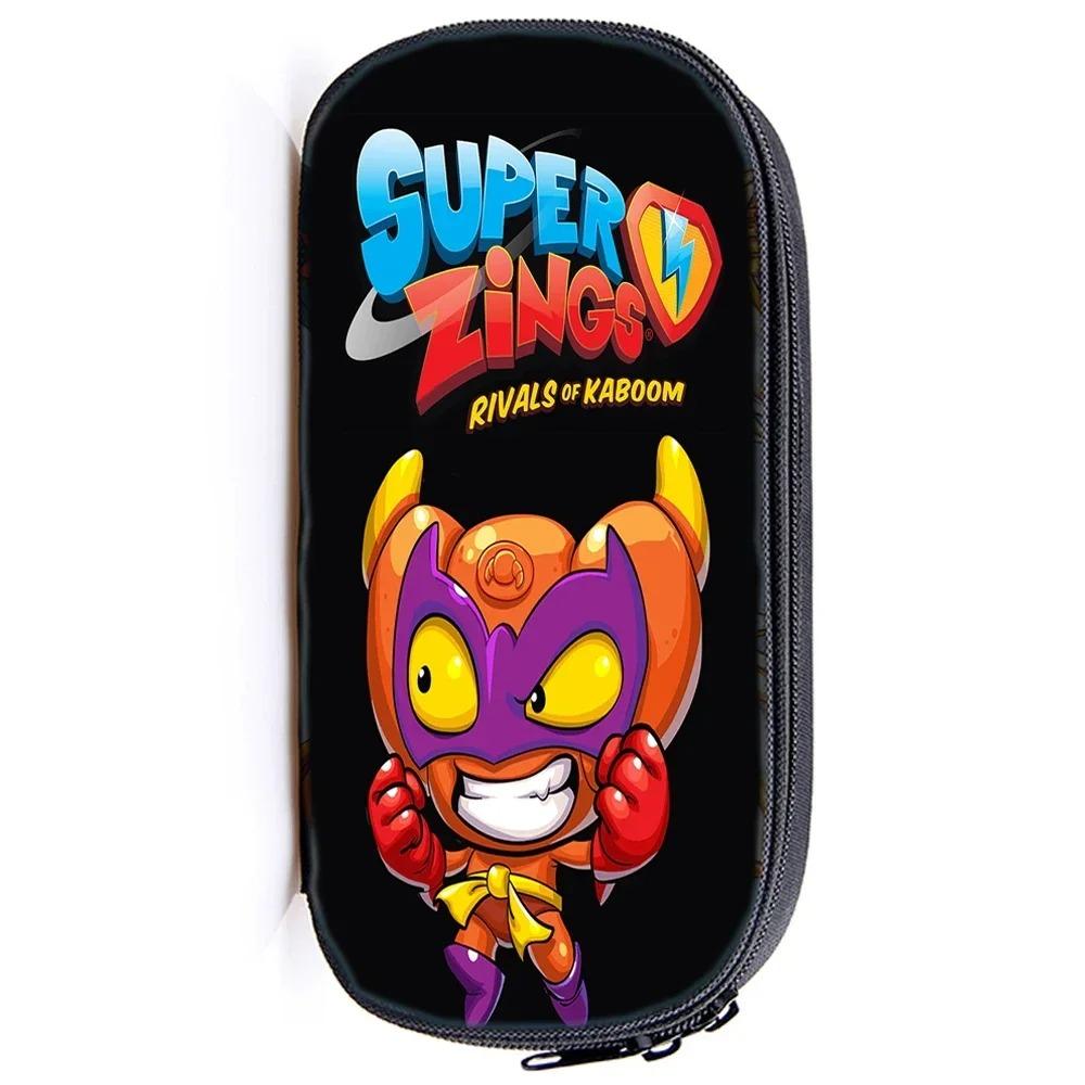 Пенал Super Zings с принтом Держатель для карандашей Детский Пенал Смешной Superzings Для школьников Милый Пенал Сумка для подростков Мальчик Девочка в школу