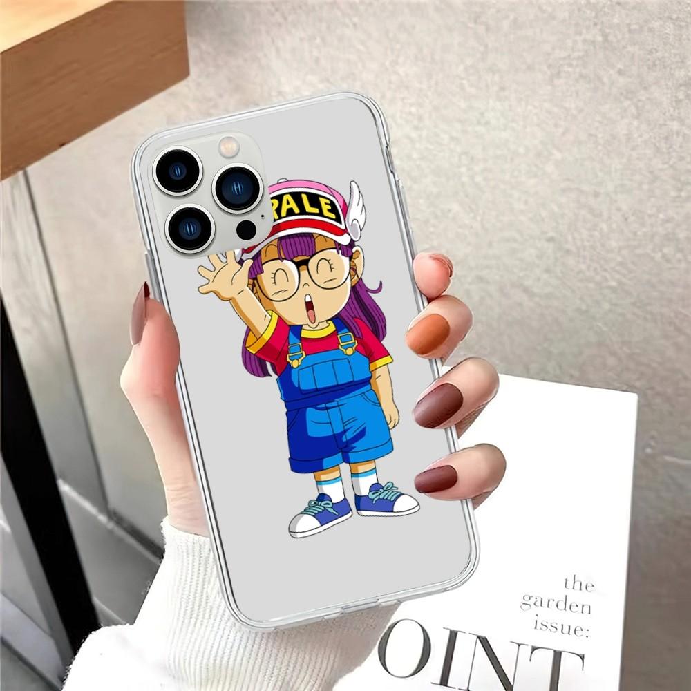 Чехол для телефона Dr Slump Arale для iPhone 15 12 Mini 13 14 Pro XS Max X 11pro Max SE XR прозрачный