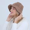 Женская осенне-зимняя шерстяная шляпа-горшок, студенческая вязаная теплая водонепроницаемая рыбацкая шапка