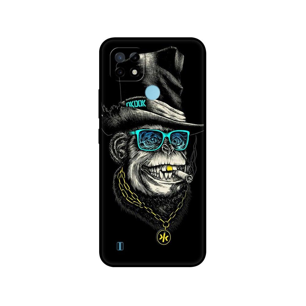 Силиконовый чехол для Realme C21 для OPPO RealmeC21 C 21, чехлы для телефонов 6,5 дюйма; Funda RMX3201 Bumper Capa Etui Мягкий черный чехол из ТПУ
