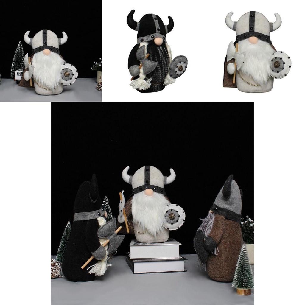 Очаровательная плюшевая игрушка-гном викинга. Идеально подходит для очаровательного скандинавского домашнего декора