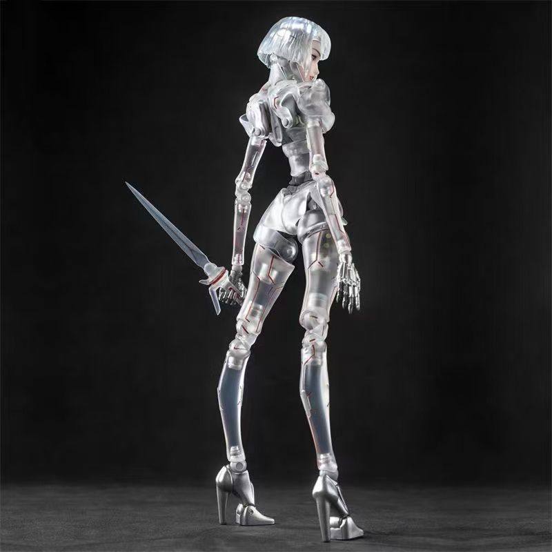 1/12 Научно-фантастическая фигурка андроида Ai Agent Femella C1 Фигурка на шарнирах Модель Коллекционная Gk Игрушка Настольное украшение Аниме Подарок