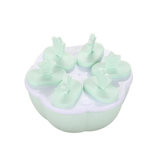 Plastic Popsicle Ice Cream Mold Maker Tray Cube DIY Kitchen Tool with Cover