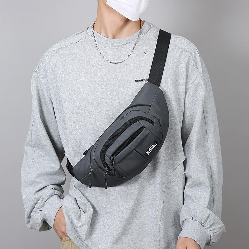 Водонепроницаемая мужская поясная сумка Многофункциональная спортивная уличная сумка большой вместимости на грудь