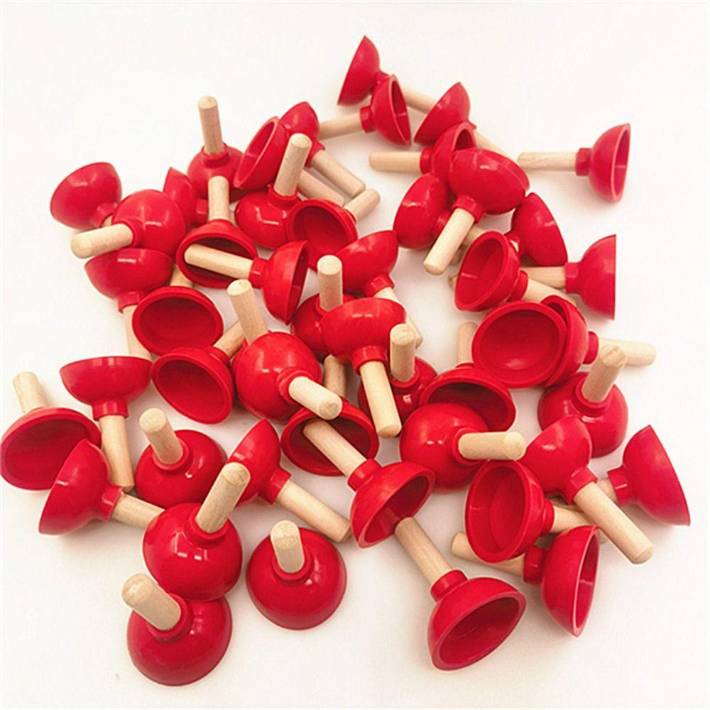 Крупный план Держатель для телефона в форме унитаза Мини-унитаз Присоска Подставка Красочный Крошечный Плунжер Магия Новички