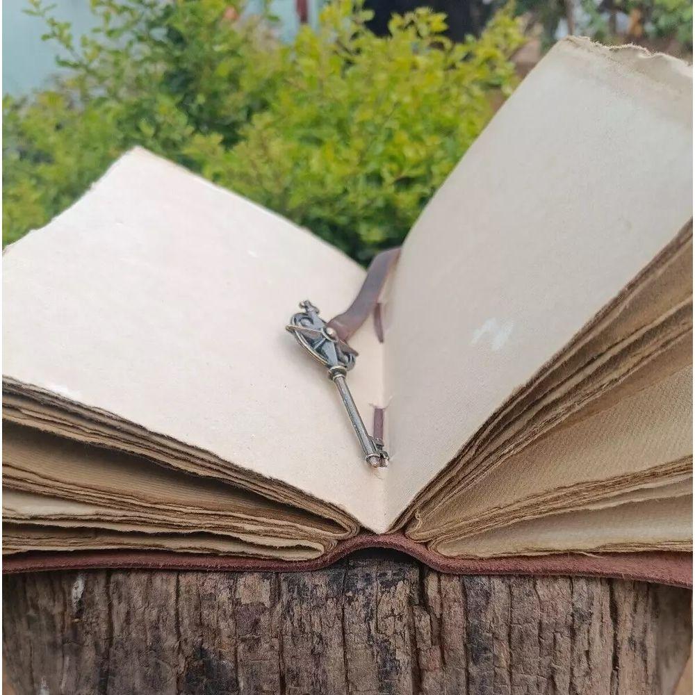 100 % Чистая Кожа Журнал 200 Листов Винтажной Бумаги