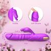 Вибратор-кролик, вибратор для точки G, клиторальный вибратор, водонепроницаемый, перезаряжаемый, реалистичный силиконовый вибратор с 3 толчками, 10 режимами вибрации, секс-игрушки для женщин