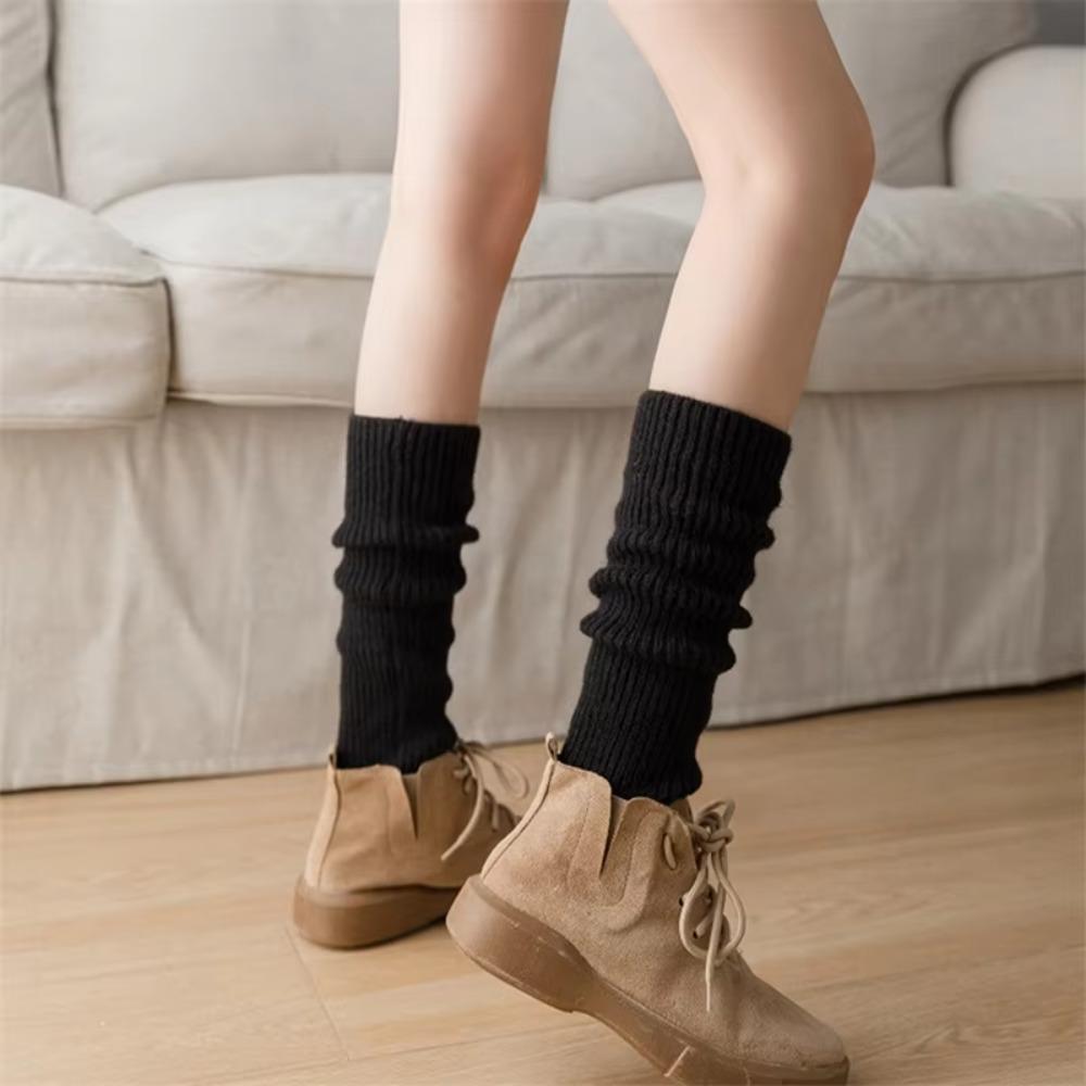 Y2k Winter Leg Warmers Fluffy Goth Accessories Foot Covers New Boot Socks Women