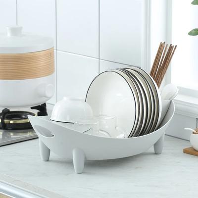 Подставка для сушки посуды, овальная сушилка для тарелок, миска, контейнер для хранения столовых приборов с держателем для посуды, корзина для овощей, кухонный контейнер
