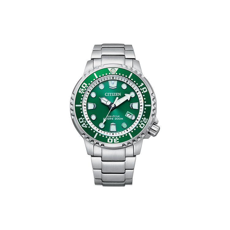 Citizen Мужские часы для дайвинга серии Promaster Зеленые BN0158-85X