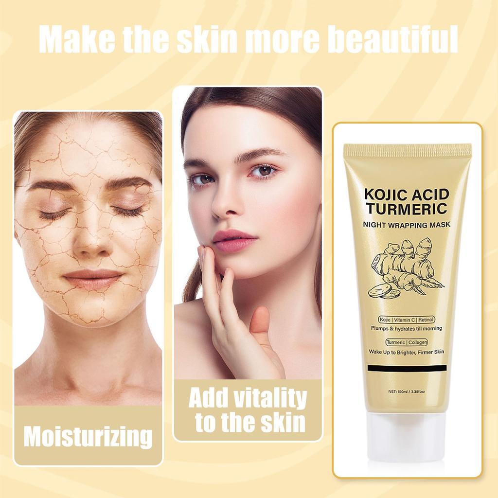 Turmerics Goods Night Mask Sleeping Mask Moisturizing Yellow Removal