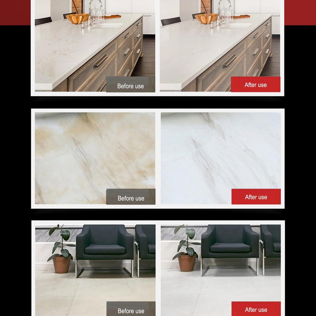 100 г Паста-воск для полировки мрамора, Восстановитель блеска для камня, для кварцевой плитки, пола, ухода за бытовой мебелью и кухней
