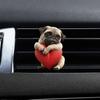 Cute Pug Car Air Freshener Long-Lasting 2D Aromatherapy Diffuser  Auto Decoration