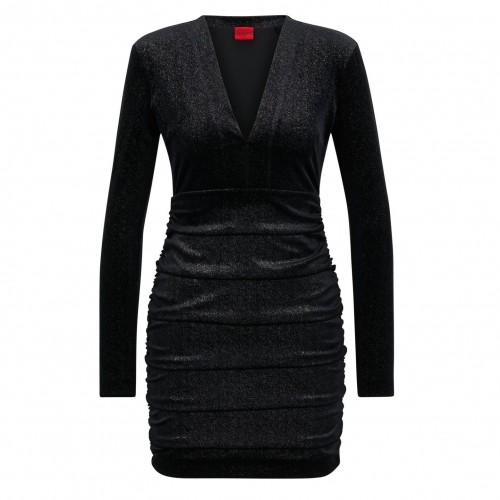 Hugo Womens/Ladies Nibyll Ruched Dress