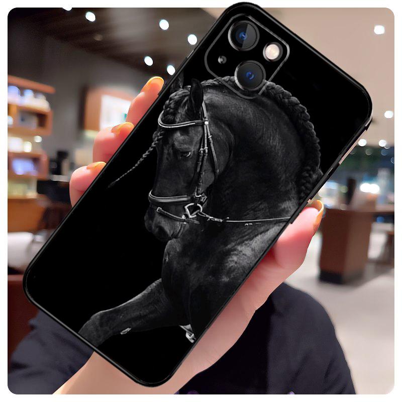 Доминирующий Крутой Чехол с Лошадью для iPhone 16 14 15 Pro Max 12 13 Mini 11 15 Pro Max Plus X XS Max XR Чехол для Телефона