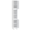 Bathroom Cabinet White 30 x 30 x 190 cm Engineered Wood
