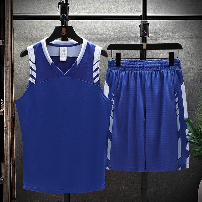 Mens Quick-Dry Ice Silk Sleeveless Sport Set Athletic Tank Top Shorts Running Gym Basketball