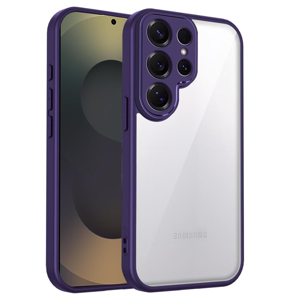 Прозрачный мягкий чехол для телефона для Samsung Galaxy S25 S24 S23 S22 Plus Ultra S21 S20 FE Противоударный защитный чехол Твердая акриловая оболочка