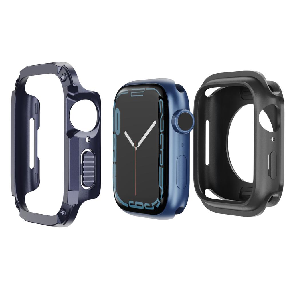 Watch Case Set for Apple Watch Series 11/10 46mm Hard PC+TPU Watch Frame Cover Combo