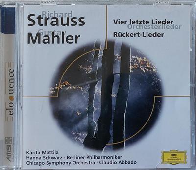 CD ШТРАУС & МАЛЕР - Четыре последние песни/Рюккер 4428927 Deutsche Grammo 2007 Германия Классика Б/У