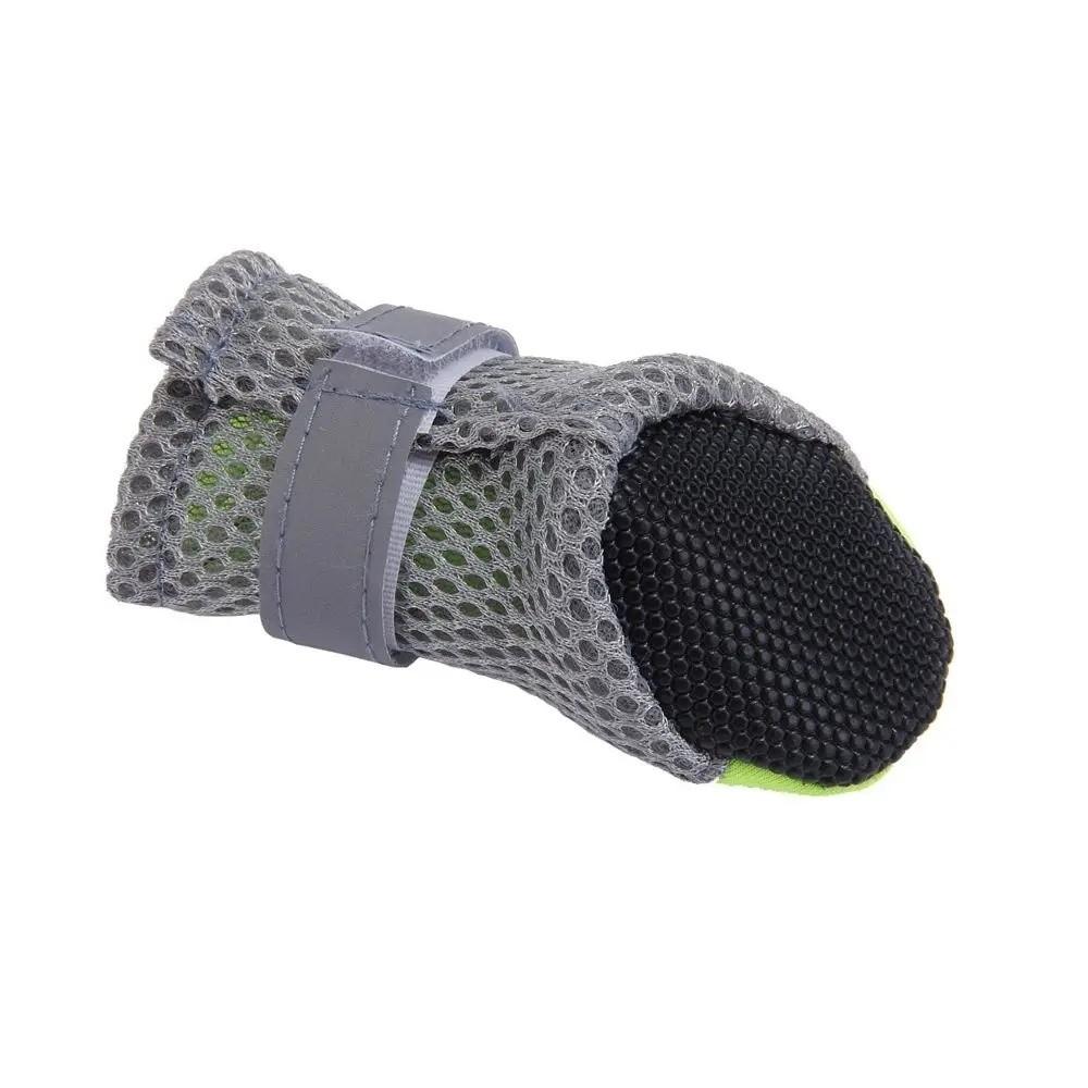 4Pcs Anti-slip Pet Dog Shoes Soft-sole Pet Footwear Cute Pet Sandals Summer
