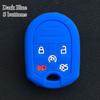 4/5 Buttons Silicone Case Durable Car Key Shell Accessories Car Key Cover for Ford Car
