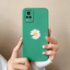 Для Vivo S16 Y77 S19 S10 V17 V20 Y75 Чехол для телефона Лепестки подсолнуха Узор Жидкий силикон Ударопрочный Защитный Мягкий Чехол на заднюю панель Для Vivo Бампер Корпус