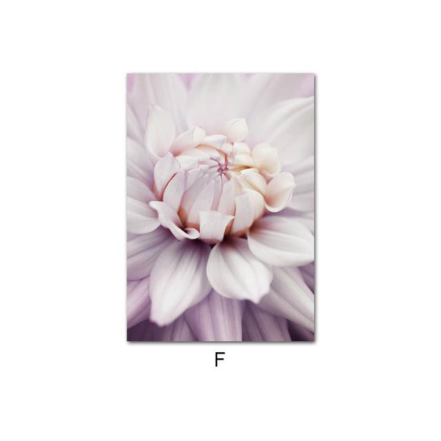 Nature Landscape Canvas Painting Beige Purple Flower Sunset Scandinavian Art Poster Print Nordic Room Wall Decoration Picture