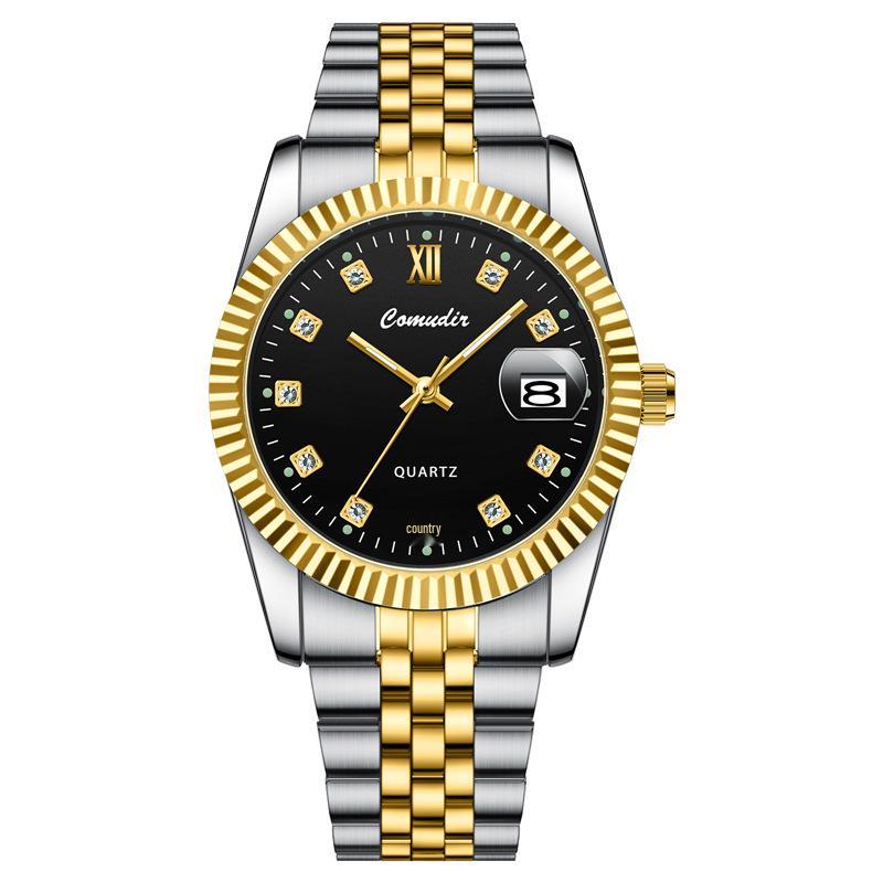 Светящиеся Водонепроницаемые Кварцевые Парные Часы - Мужские и Женские Повседневные Парные Часы с Календарем