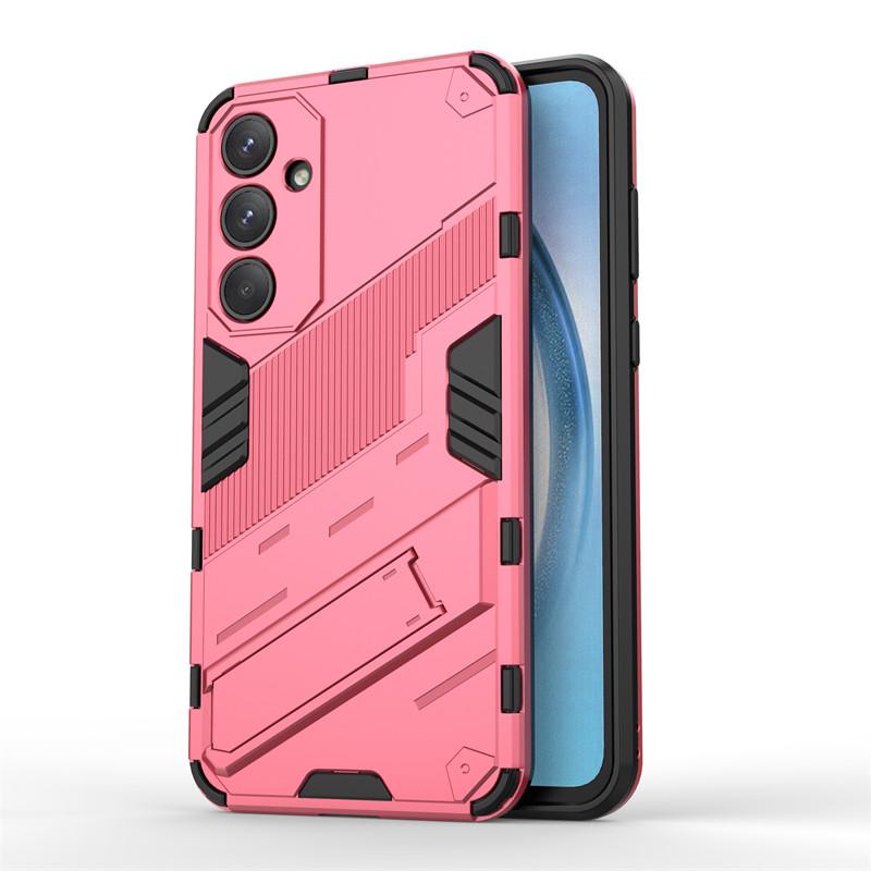 For Samsung Galaxy A55 Case Punk Armor PC Holder Case Shockproof TPU Phone Back Cover Samsung Galaxy A05 A05S A15 A25 A35 A55 5G