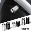XOWS7 4pcs Metal Car Wheel Tire Valve Caps Stem Case Covers Accessories For Skoda S Kodiaq Octavia 2 3 Yeti Karoq Rapid Fabia VII A5