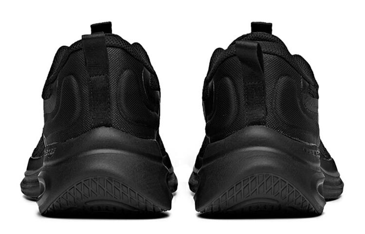 Men's Sneakers Anta Cushioning Slip Resistant Abrasion Resistant Breathable Low top Running Shoes Men's Black