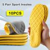 10Pcs/5 Pair Sports Shoes Insoles Soft High Elasticity Running Insole Men Women Breathable Shoes Pads Shock Absorption Basket Shoe Sole